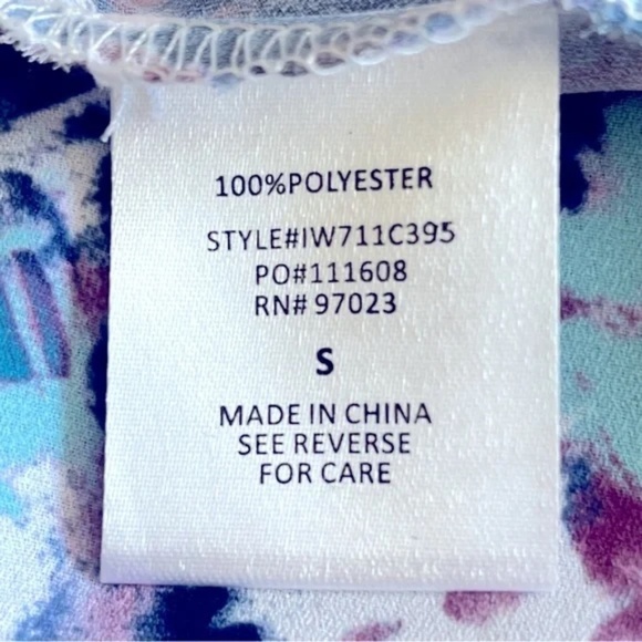 Miken Swim | Purple Blue Tie Dye Swim Coverup, Small - Picture 7 of 7